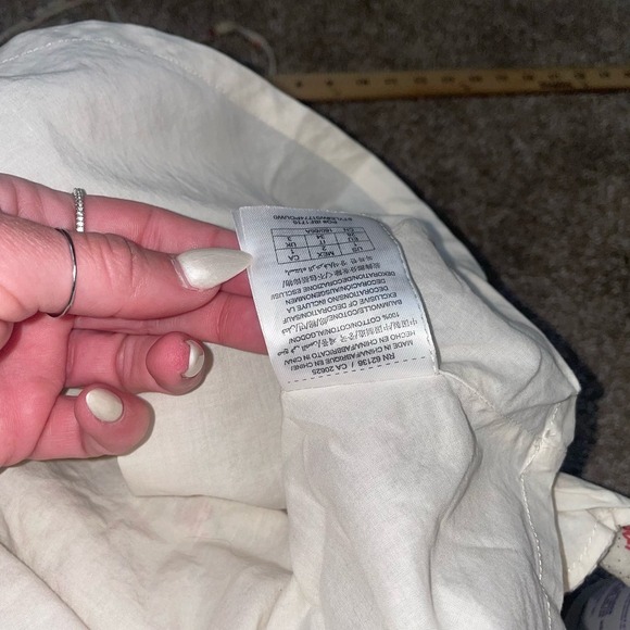 Guess brand dress ditsy floral white pink fit & Flare side zip up lined SZ SM - Picture 6 of 12